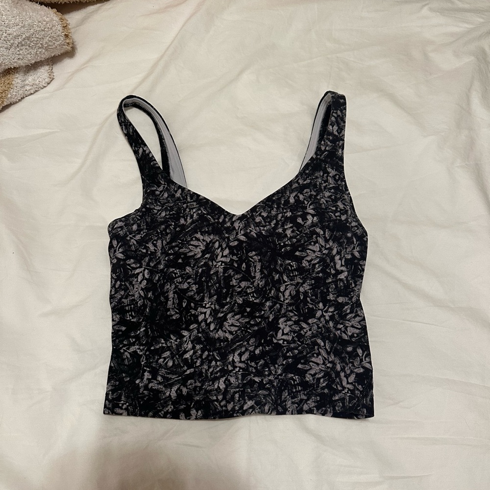 lululemon athletica Black and Gray Tank Top
